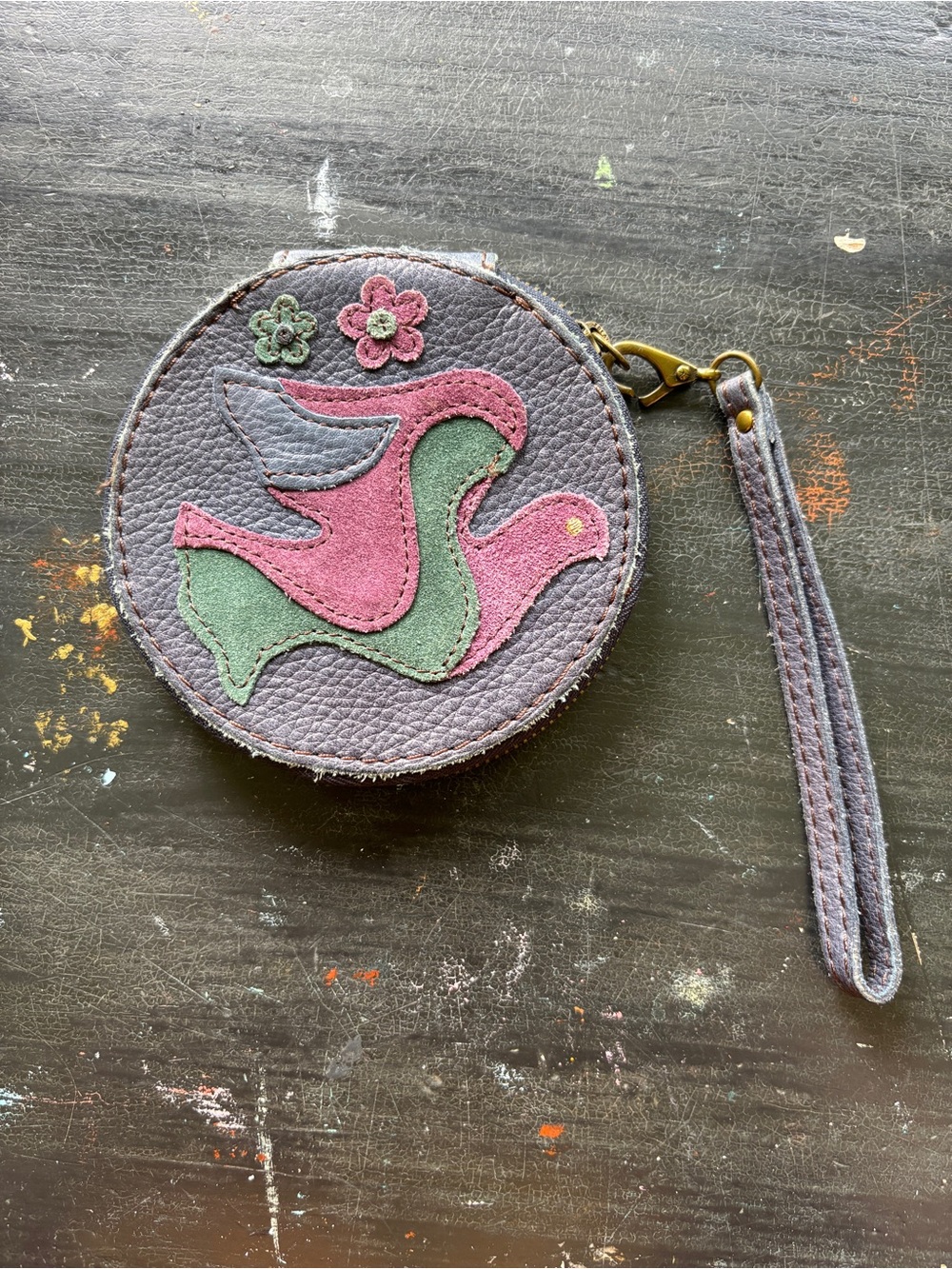 lucky brand peace and dove wallet